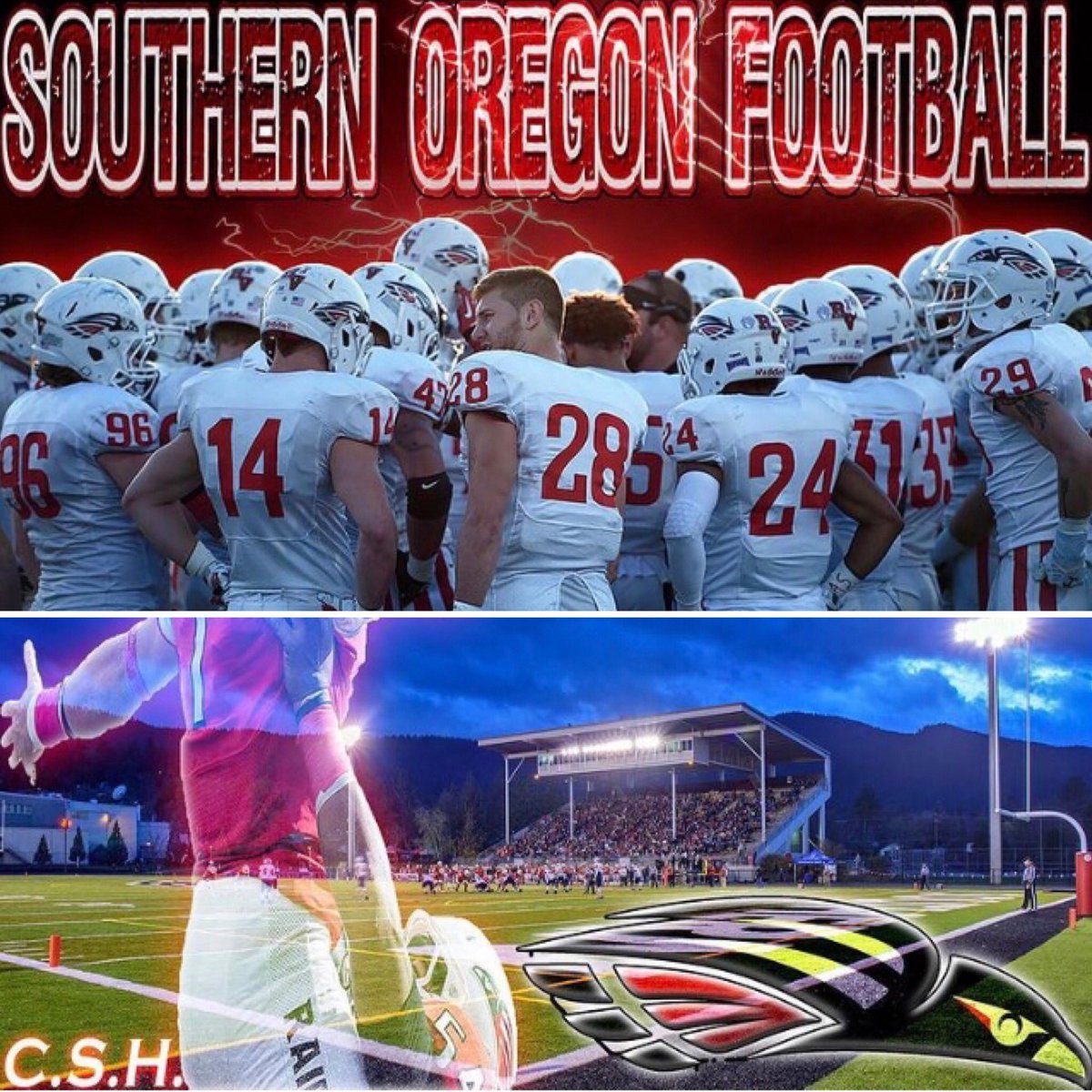 Congrats to 2021 DT <a href="/degroote_elliot/">elliot_degroote</a> for signing with 
🔴⚫️<a href="/SOU_Football/">Southern Oregon Football</a> ⚫️🔴 
Southern Oregon is getting an ALL-CIF DT who has a nose for the ball and fills up a Stat Sheet. A Big part of our 2019 CIF Championship💍 and he’s not done yet💰

#NoBetterPlace🐎
#BuiltAtTheBadlands🏟