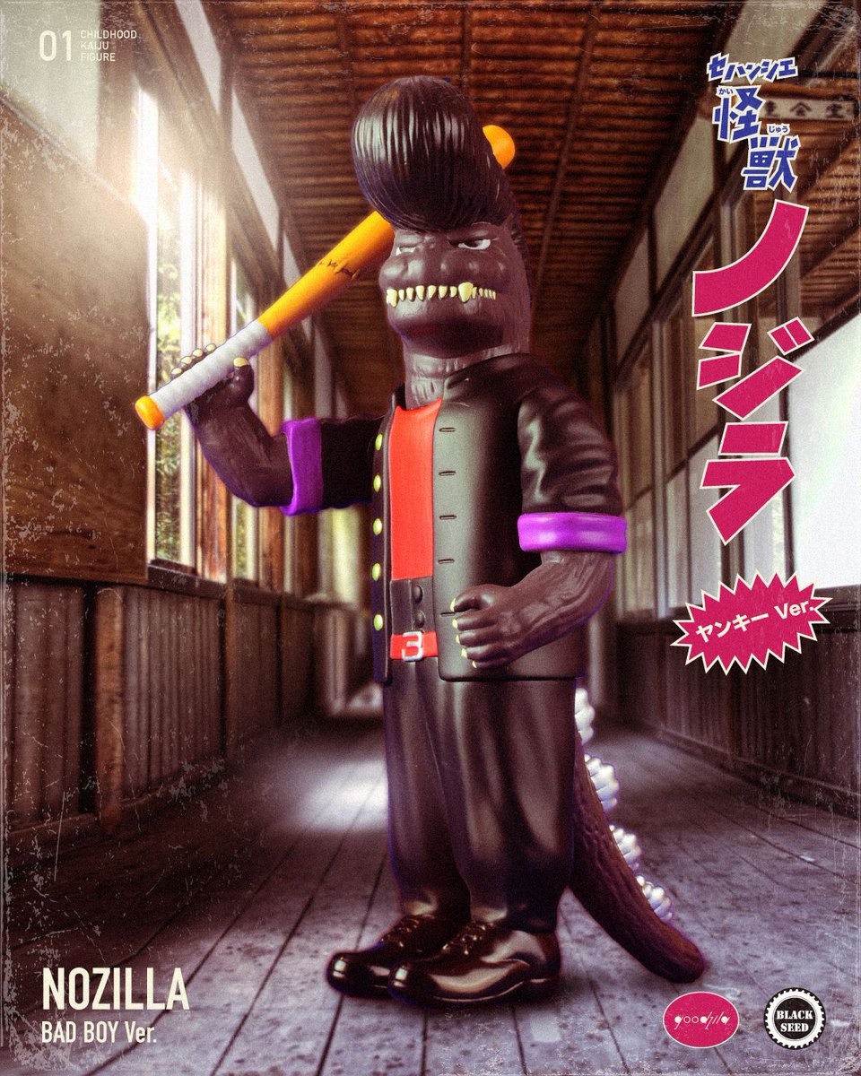 _myplasticheart's tweet photo. Every school needs a Bad Boy! Equipped with baseball bat and some Black Label, this Nozilla by @goodzila825 x @blackseedkenneth is ready to rebel! Available for pre-order starting TONIGHT Tuesday Feb 16th at 11pm EST at https://t.co/1C8SIhuMCg #nozilla
https://t.co/XH5dwjogLl https://t.co/Nwu8bBM1LF