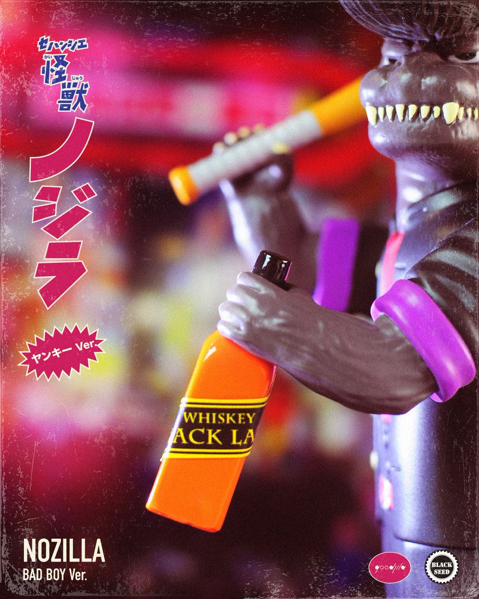 _myplasticheart's tweet photo. Every school needs a Bad Boy! Equipped with baseball bat and some Black Label, this Nozilla by @goodzila825 x @blackseedkenneth is ready to rebel! Available for pre-order starting TONIGHT Tuesday Feb 16th at 11pm EST at https://t.co/1C8SIhuMCg #nozilla
https://t.co/XH5dwjogLl https://t.co/Nwu8bBM1LF