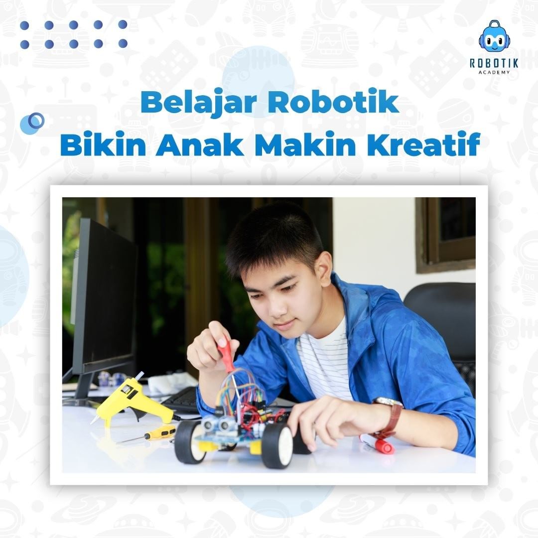 RobotikAcademy's tweet photo. Robotik dapat melatih kreativitas anak, karena dalam merakit robot membutuhkan koordinasi otak &amp; tangan agar robot berbentuk. Anak juga belajar coding secara mandiri melalui aplikasi khusus dari Robotik Academy. Yuk rakit robot bareng Robotik Academy
#robotik #robot #belajarrobot https://t.co/RLsPj33OII