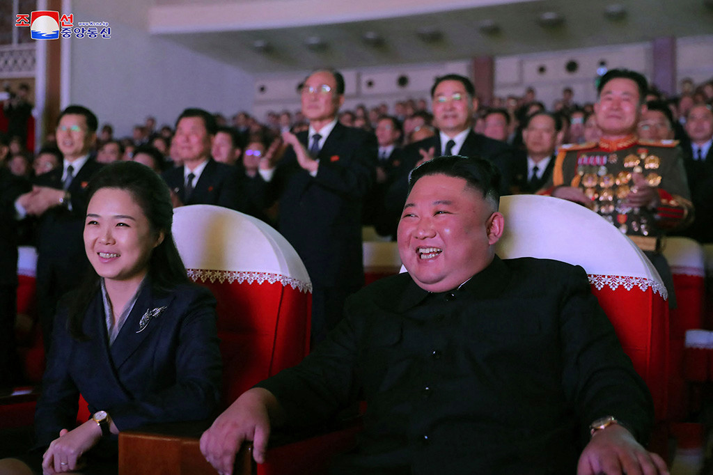 Kim Jong Un's wife Ri Sol Ju appears in public for first time in a year