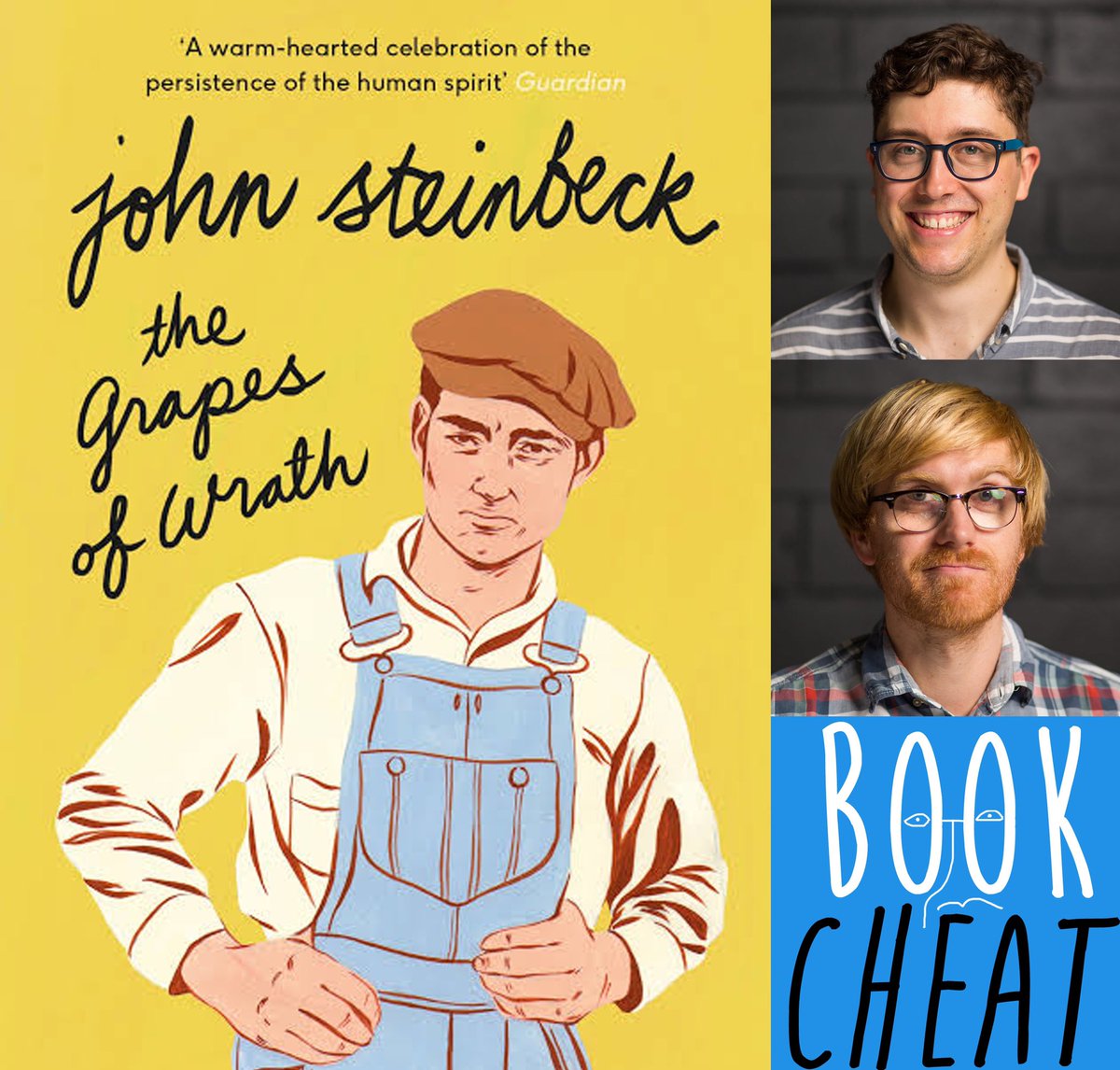 Part two of the Book Cheat on The Grapes Of Wrath is out now. <a href="/Alasdairtb/">Alasdair Tremblay-Birchall</a> and <a href="/stupidoldandy/">Andy Matthews</a> return to finish off this American classic. Will any of the helicopter/silicon valley based predictions come true? Check it out in your podcast app.