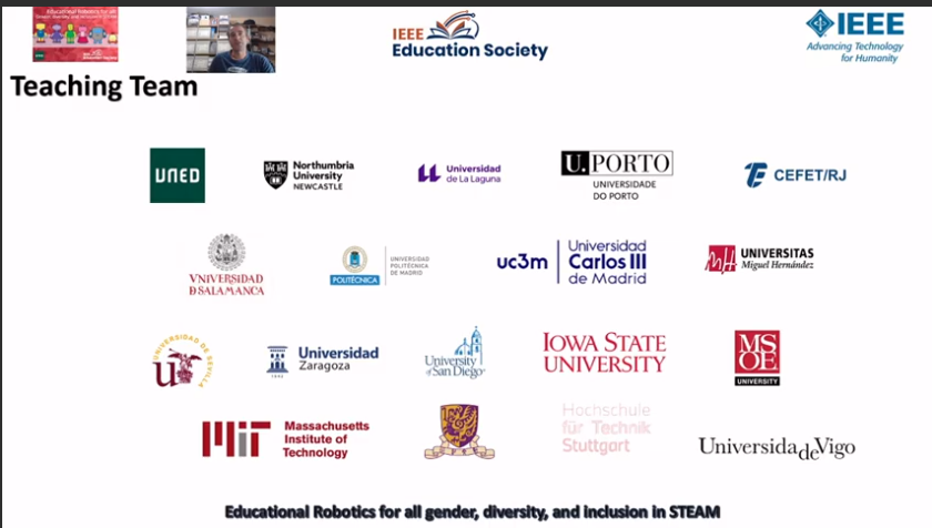 Open the registration to the #MOOC "Educational Robotics for all: #gender, #diversity, and #inclusion in #STEAM (2ed)"

iedra.uned.es/courses/course…

This course is developed in collaboration with the <a href="/IEEEorg/">IEEE</a>  Education Society, <a href="/UNED/">UNED</a>, <a href="/ieeespain/">IEEE Spain</a> and <a href="/plazarobotica/">Plaza Robotica</a>