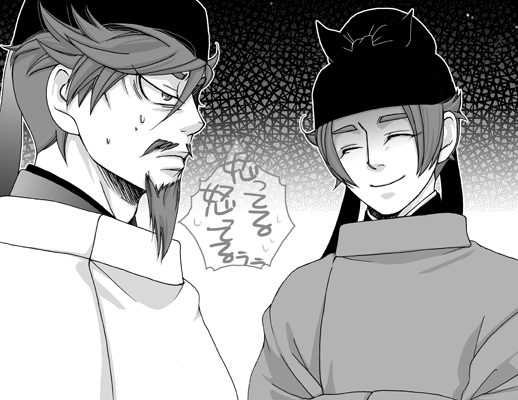 わたしの中でまあまあよわよわ天皇の桓武です
(過去絵の桓武と早良) 