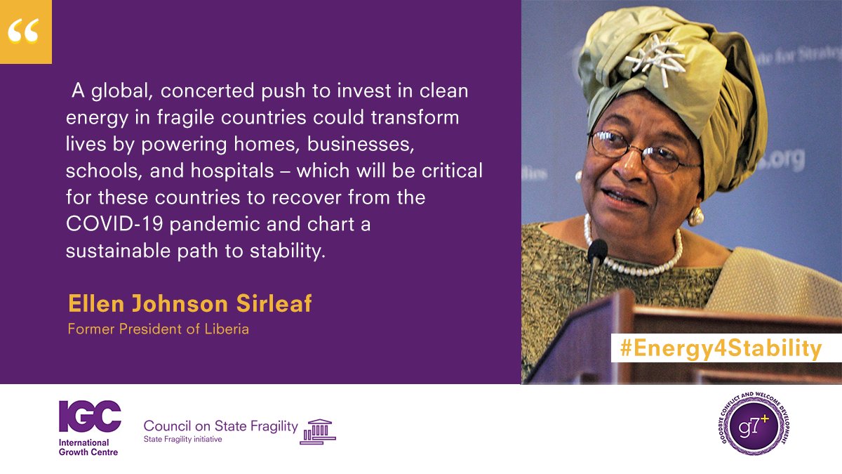 International Growth Centre (@the_igc) on Twitter photo "The government must take the lead in explaining to civil society what the agenda is, what the priorities are, how achievable are the goals."
<a href="/MaEllenSirleaf/">Ellen Johnson Sirleaf</a> highlights the importance of good governance and transparency in ensuring accountability. #Energy4Stability "The government must take the lead in explaining to civil society what the agenda is, what the priorities are, how achievable are the goals."
<a href="/MaEllenSirleaf/">Ellen Johnson Sirleaf</a> highlights the importance of good governance and transparency in ensuring accountability. #Energy4Stability