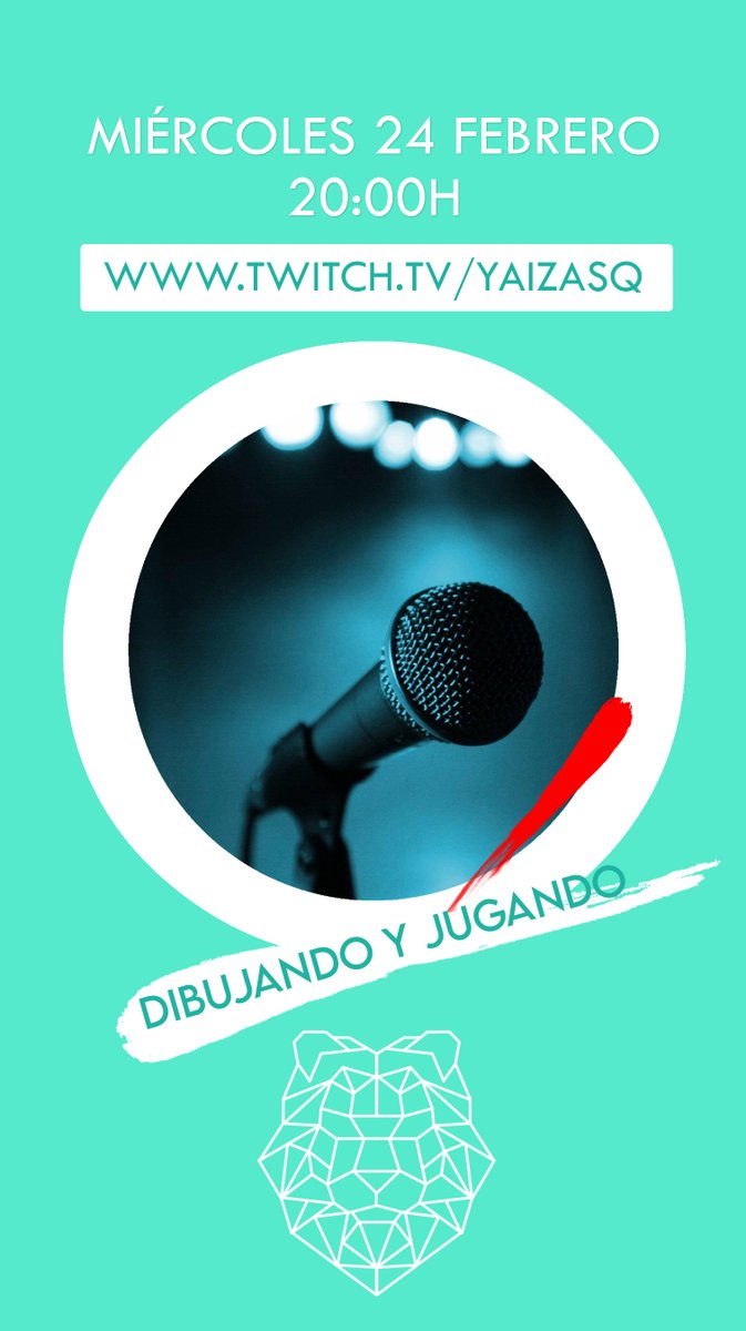 Esta tarde, a las 8pm, estaré dibujando, jugando y charlando con vosotros! Os espero!!
twitch.tv/yaizasq
<a href="/streamr_es/">streamR.es 🎮</a> 
#twitch #streaming #directo #dibujo #juegos
