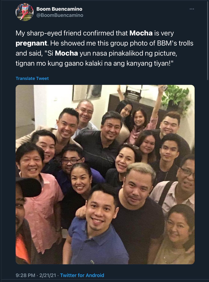 luminoustrix's tweet photo. Lol. Evidence daw of Mocha’s pregnancy. Picture taken in 2017. Hahahahahaha. https://t.co/YaXRaBVEO4
