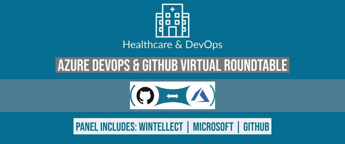 juandrehimself's tweet photo. Join us for a virtual #AzureDevOps &amp; GitHub roundtable on 2/25 with an expert panel featuring Wintellect's Ken Muse @atlantabass and team members from #Microsoft and #GitHub to discuss Healthcare &amp; #DevOps and get a free 1-hour DevOps consultation.
https://t.co/eSTGda2dyP https://t.co/TosIuanEdV