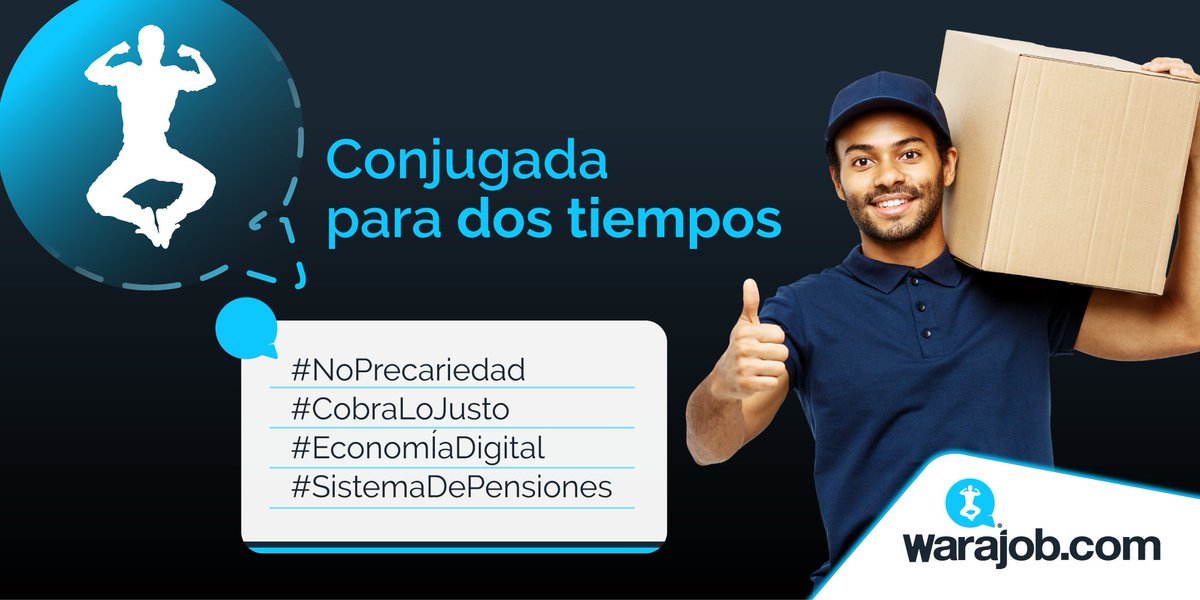 WaraJob's tweet photo. Bienvenido a Warajob! Plataforma que conjuga el bienestar en tiempo presente con ofertas y demanda de trabajos, donde cobras lo que quieres; y futuro favoreciendo directamente a tu pensión.

Visita nuestro website, y conoce más sobre #WaraJob y el programa social que lo compone. https://t.co/f3foOqu5Ik