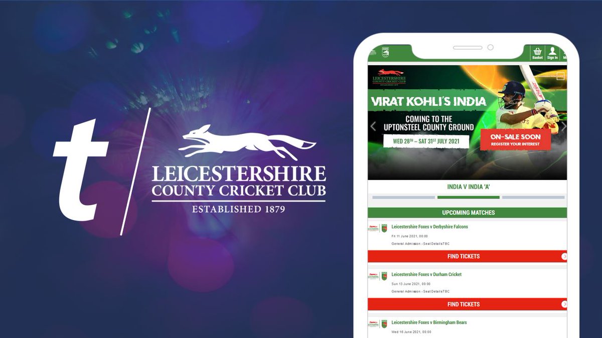 TMSportB2B's tweet photo. We're delighted to confirm we're working with @leicsccc to help bring fans safely back to cricket this season: Read more here: https://t.co/i6zpz5A7lX #returntolive #sportticketing #sport #cricket https://t.co/DU6xMcYoHQ
