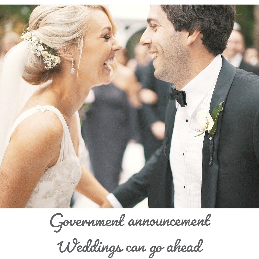 The announcement we all been waiting for from Boris Johnson.
Great news weddings can go ahead with limited numbers.
15 people from 12th April 
30 people from 17th May
No restrictions from 21th June
This is where we all need to keep to the government guidelines.
#localbusiness