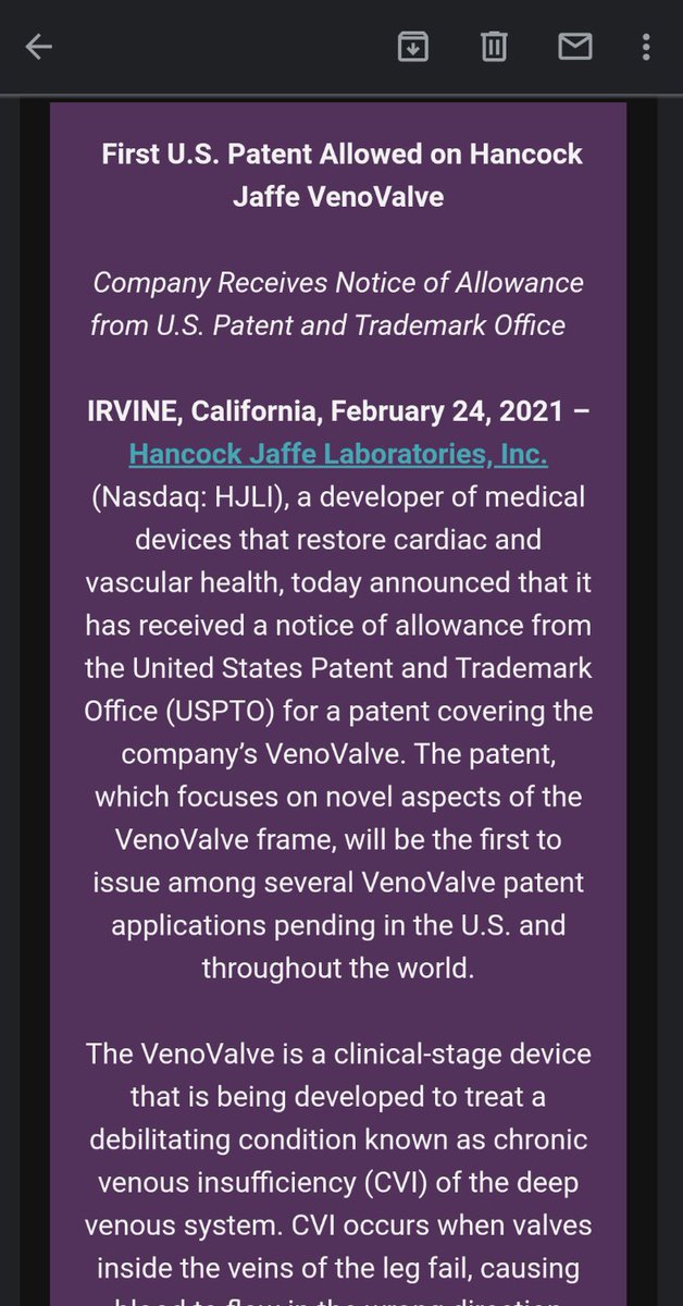 Brandon_779's tweet photo. $HJLI not up on their website yet. https://t.co/DGnG2kPYUP