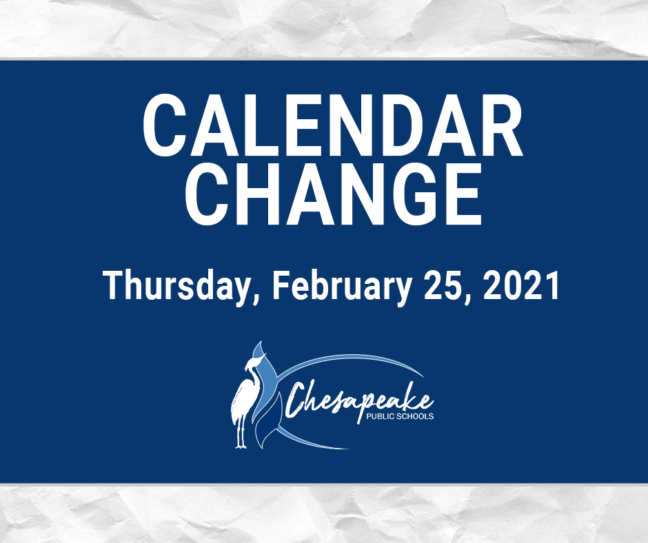 cpschoolsva's tweet photo. IMPORTANT UPDATE: Thursday, February 25, 2021, will now also be an Asynchronous Student Support Day and all students will be learning online from home.

Please see the full message to our families: https://t.co/pM5cDzjpjy https://t.co/goJE7Y4DWO
