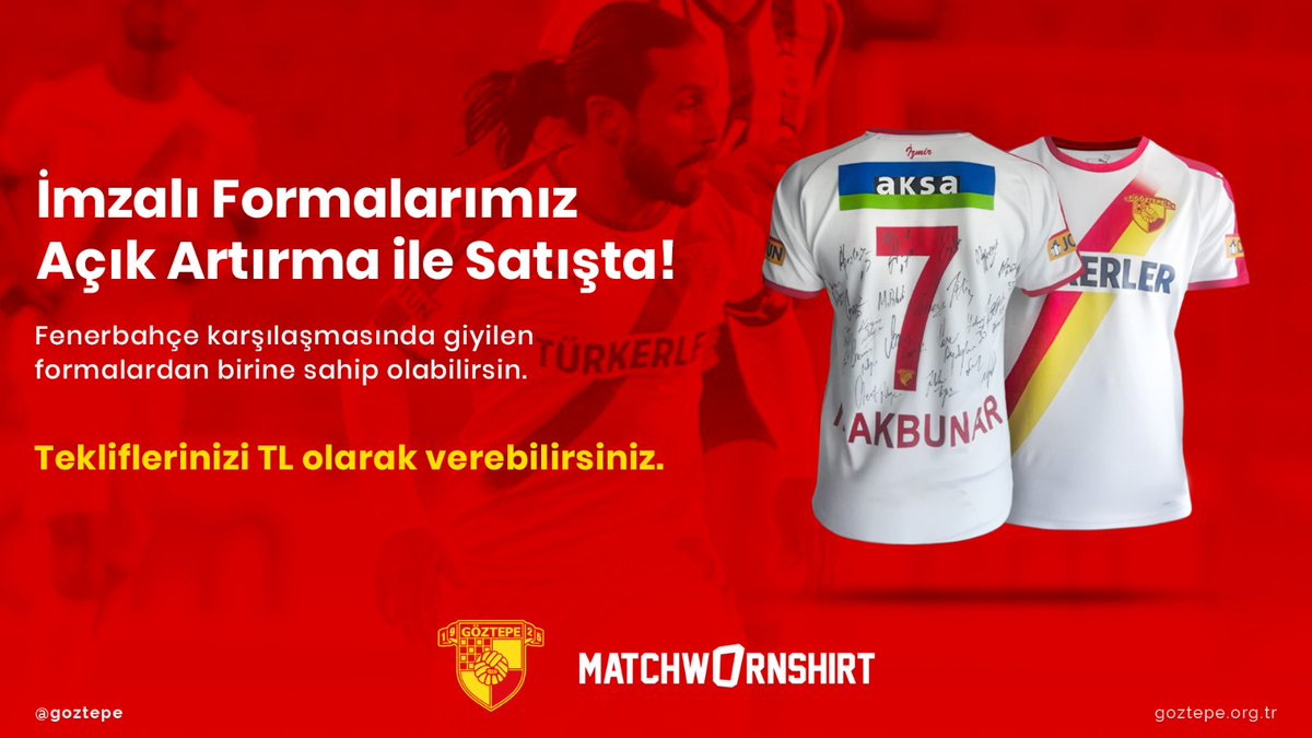 🚨Süper Lig'in 26. haftasında oynadığımız Fenerbahçe maçında giyilen formalar imzalı olarak @_MatchWornShirt'te satışta.
🔗Teklif vermek için; https://t.co/wa9VS6mtHB
#Göztepe https://t.co/zte41to2fr