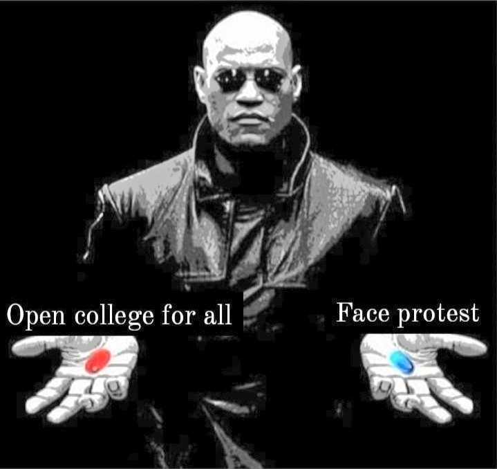 gotra_sankritya's tweet photo. Choose one pill.
#UnlockBHU #UnlockUniversity @VCofficeBHU @bhupro @DrRPNishank https://t.co/89TZJWnCVN
