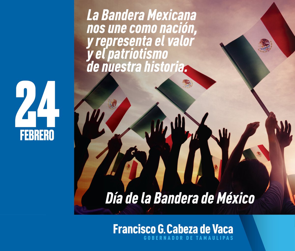Los mexicanos celebramos el Día de la Bandera con mucho orgullo, porque es un símbolo de libertad, soberanía, democracia, paz y sobre todo, unidad.