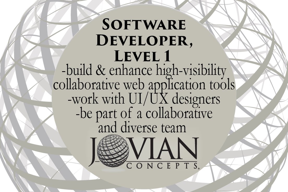 JovianConcepts's tweet image. We are seeking a #frontendsoftwareengineer for #webapplications as our Hot Job of the Week!  🔥 This is a unique opportunity for #mentorship in a team with junior thru expert level #developers and mission leaders. #softwaredevelopers  careers.jovianconcepts.com/recruit/Portal… #SoftwareEngineering