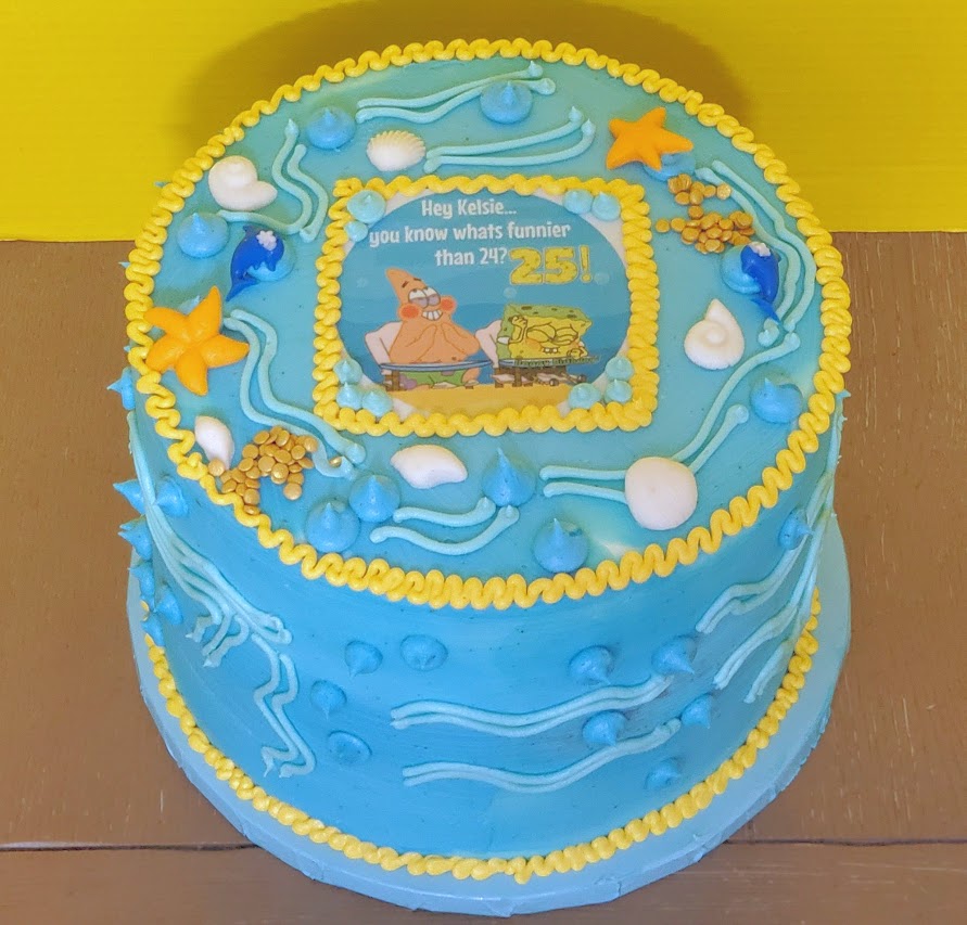spongebob square pants
#butterbearscupcakery
#greatcakesarebornhere
