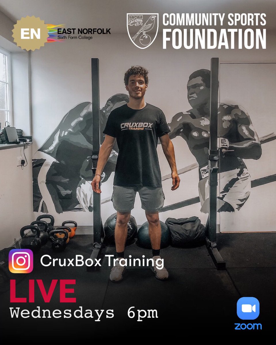 cruxboxtraining's tweet photo. Wednesday Wellness with @enorfolksport @CSFFootballEd Support and Follow over on Insta for more free content ✌️🏽
 See you all soon for tonights HiiT session 💪🏽 https://t.co/8I3HPT19XC