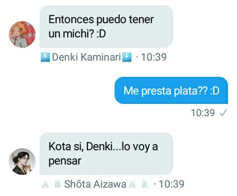 KOTAIZUBOT's tweet image. Papi Aizawa esta de buen humor &amp;gt;3