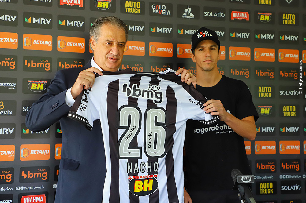 "Nacho" Fernández fue presentado en el Mineiro: "Me siento  preparado para asumir este gran desafío"