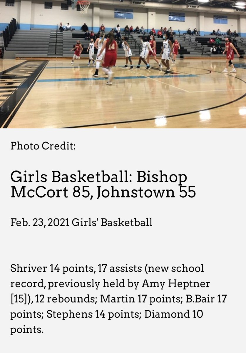 SaboShriver's tweet photo. Congrats @BaileyShriver2
New Single-Game Assists Record &amp; a triple double!
🏀🔥 https://t.co/qxKwDnfimi