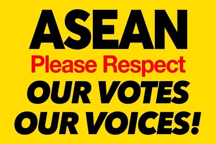 htaykhaingfeb's tweet photo. @ASEAN Please stand with Myanmar people. Supporting Junta won’t resolve the tension in Myanmar. True action plan we want is to respect the outcome of Nov 8 election and to return our elected government. Please hear our voices. #WhatsHappeningInMyanmar https://t.co/vLne8ahn9F