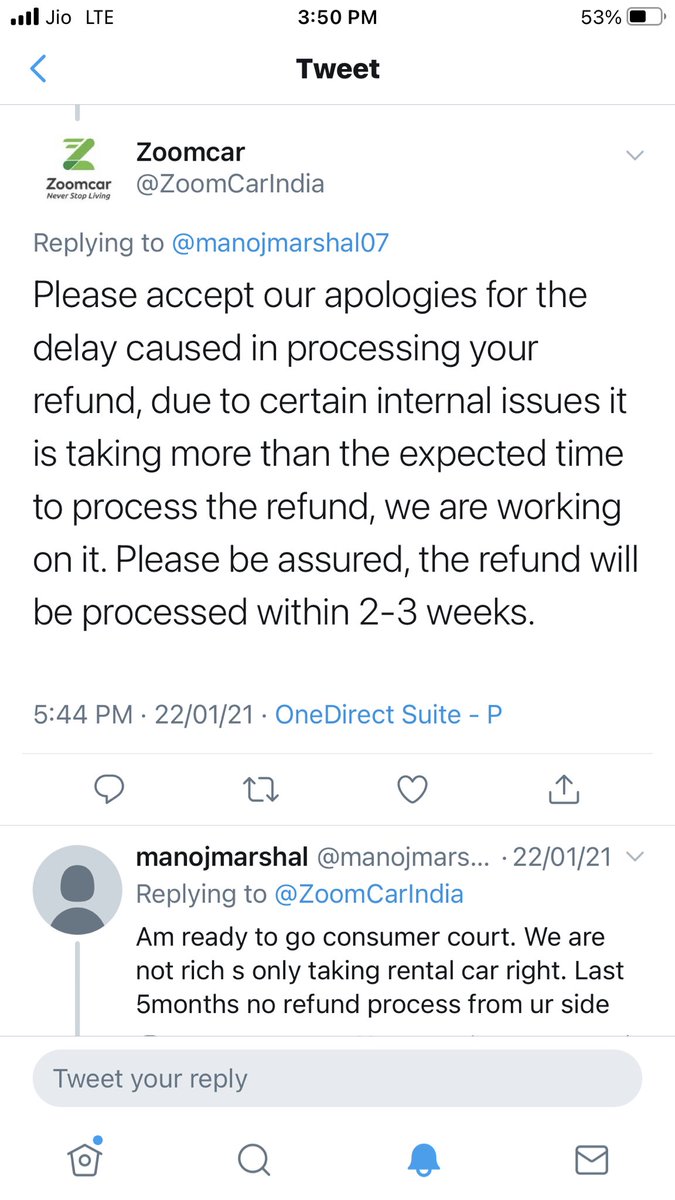 manojmarshal07's tweet photo. @ZoomCarIndia what is this already 7months overs still u r refunding amount https://t.co/qUpnpzNsOZ