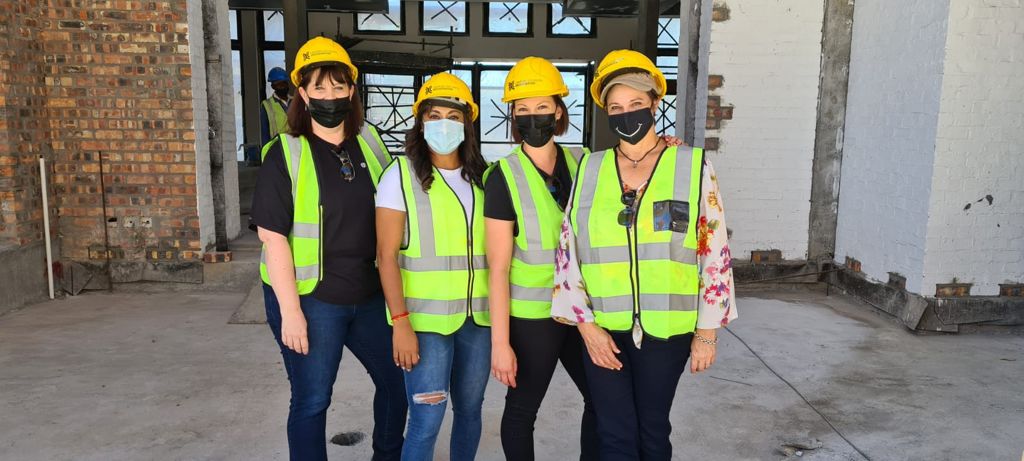 CCHotels's tweet photo. We are honored to have welcomed @Wesgro for a hard hat site inspection of Century City Hotel Bridgewater and the Bridgewater One Precinct.

Hosted by joint CEO Glyn Taylor and Brand Influencers Mariska Walters and Zandri Swartz. https://t.co/VQ9crj0Dcn