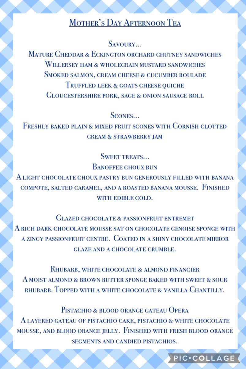 Eckington Manor (@eckingtonmanor) on Twitter photo We still have availability for our takeaway Mother’s Day afternoon tea give your mum the perfect afternoon with our gorgeous afternoon tea
At £20 per person it’s the perfect way to say I love you mum!!
Drop us a DM or e-mail to book!
Info@eckingtonmanor.co.uk
#eckingtonmanor We still have availability for our takeaway Mother’s Day afternoon tea give your mum the perfect afternoon with our gorgeous afternoon tea
At £20 per person it’s the perfect way to say I love you mum!!
Drop us a DM or e-mail to book!
Info@eckingtonmanor.co.uk
#eckingtonmanor