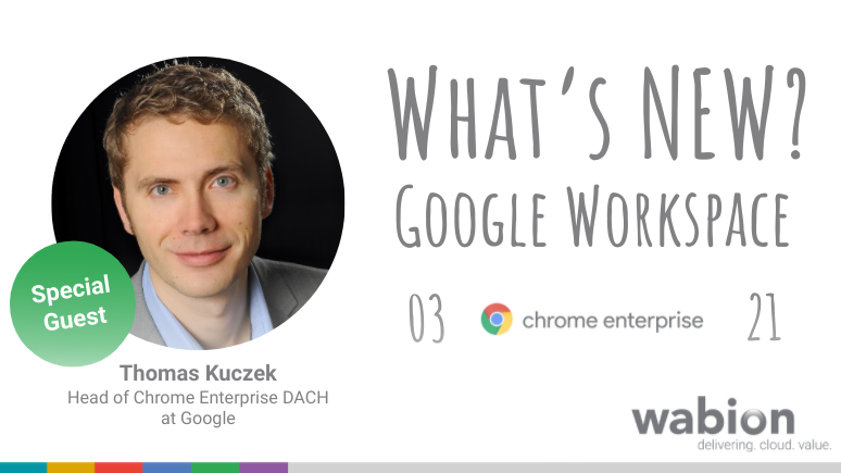Kommenden Mittwoch gibt’s, wie üblich, alle Produktneuerungen rund um <a href="/GoogleWorkspace/">Google Workspace</a> auf die Ohren. Kompakt und auf den Punkt gebracht. Als Special Guest &amp; Topic mit dabei: Thomas Kuczek und #Chrome  Enterprise. Hier anmelden: bit.ly/2ZKrS0j