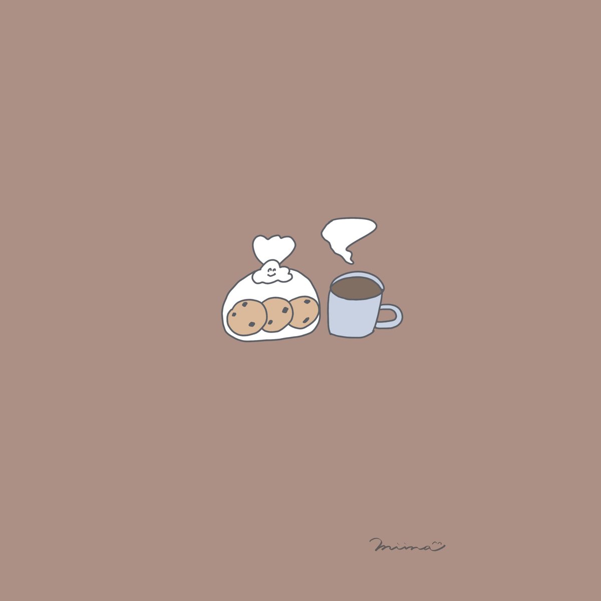 Twitter 上的 Miina ミイナ イラスト クッキーとコーヒー ひとやすみ ストーリー 壁紙 シンプルイラスト ゆるいイラスト ほんわかイラスト 線画 絵描きさんと繋がりたい イラスト好きな人と繋がりたい クッキー コーヒー Cookie Coffee