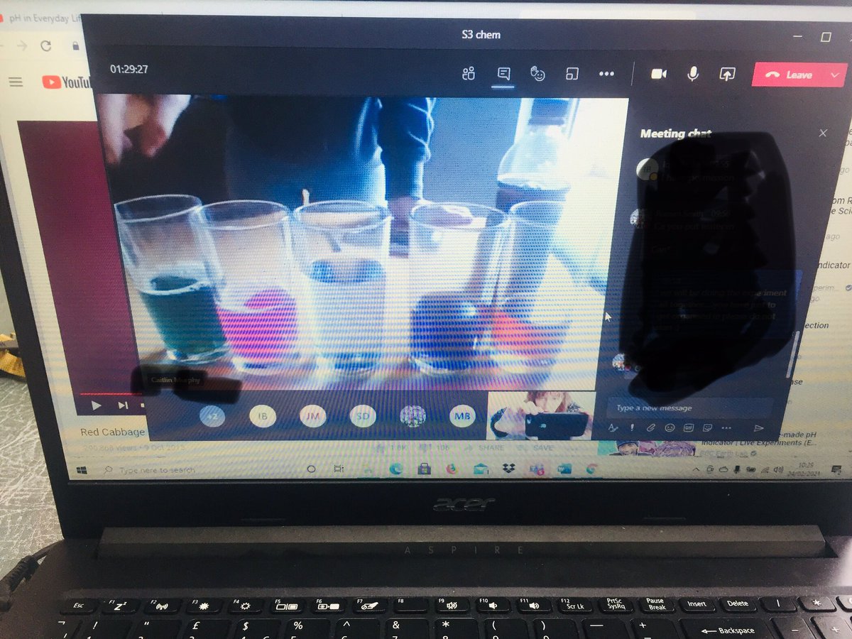 ScienceFernhill's tweet photo. What a fantastic lesson on indicators with s3 chemists today. They made their own red cabbage indicator and used it to test substances in their home. 👏🏻👏🏻👏🏻👏🏻👏🏻 #Experimentsathome #ThisIsWhereIBelong https://t.co/5bvdIMXUj7