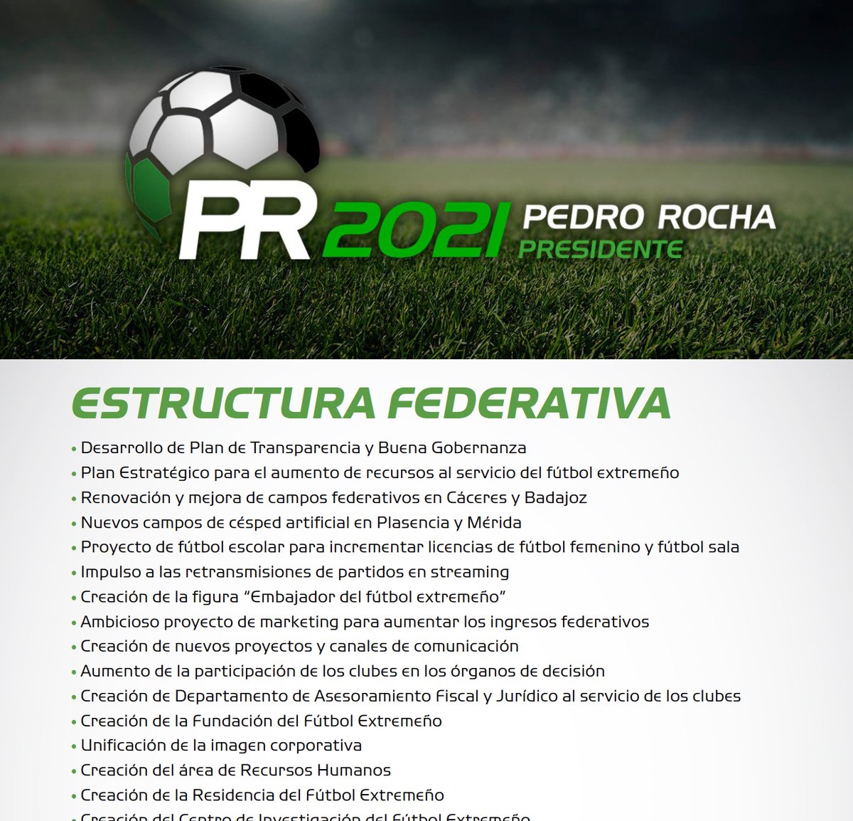 Candidatura Pedro Rocha 2021 tweet media