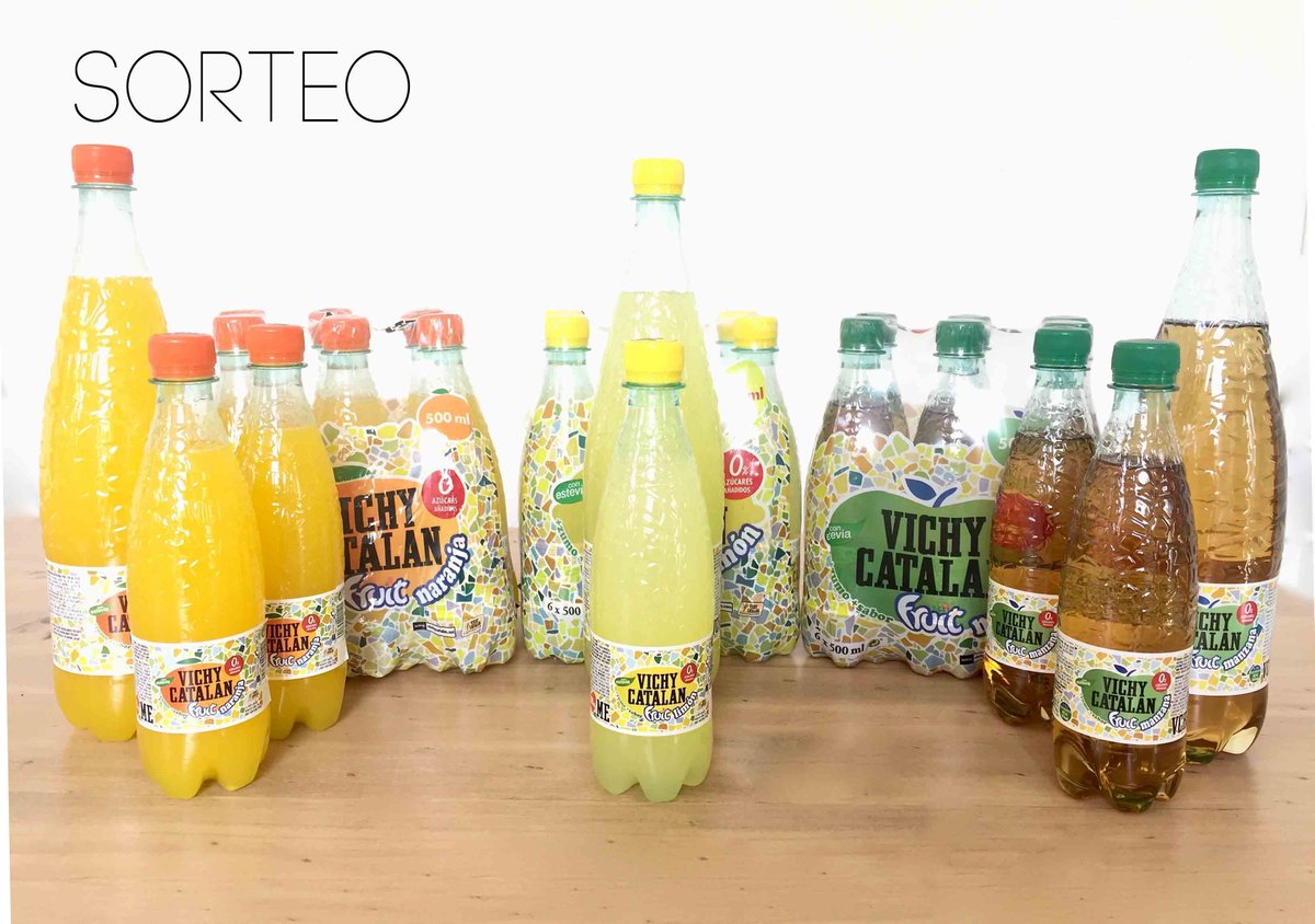 vichycatalan's tweet photo. Le ponemos sabor al #miércoles.
😜 Ayúdanos a conseguir 300 RT de este tuit y entra en el sorteo de un SÚPER LOTE de Vichy Catalan Fruit (de 🍊🍋🍏🍓🍍 en packs de 500ml y 1 l.) ¡No olvides seguirnos!
Mañana a partir de las 12h, ganador/a.
#sorteo
#MiercolesdeSorteo https://t.co/jPmjYhvYAT