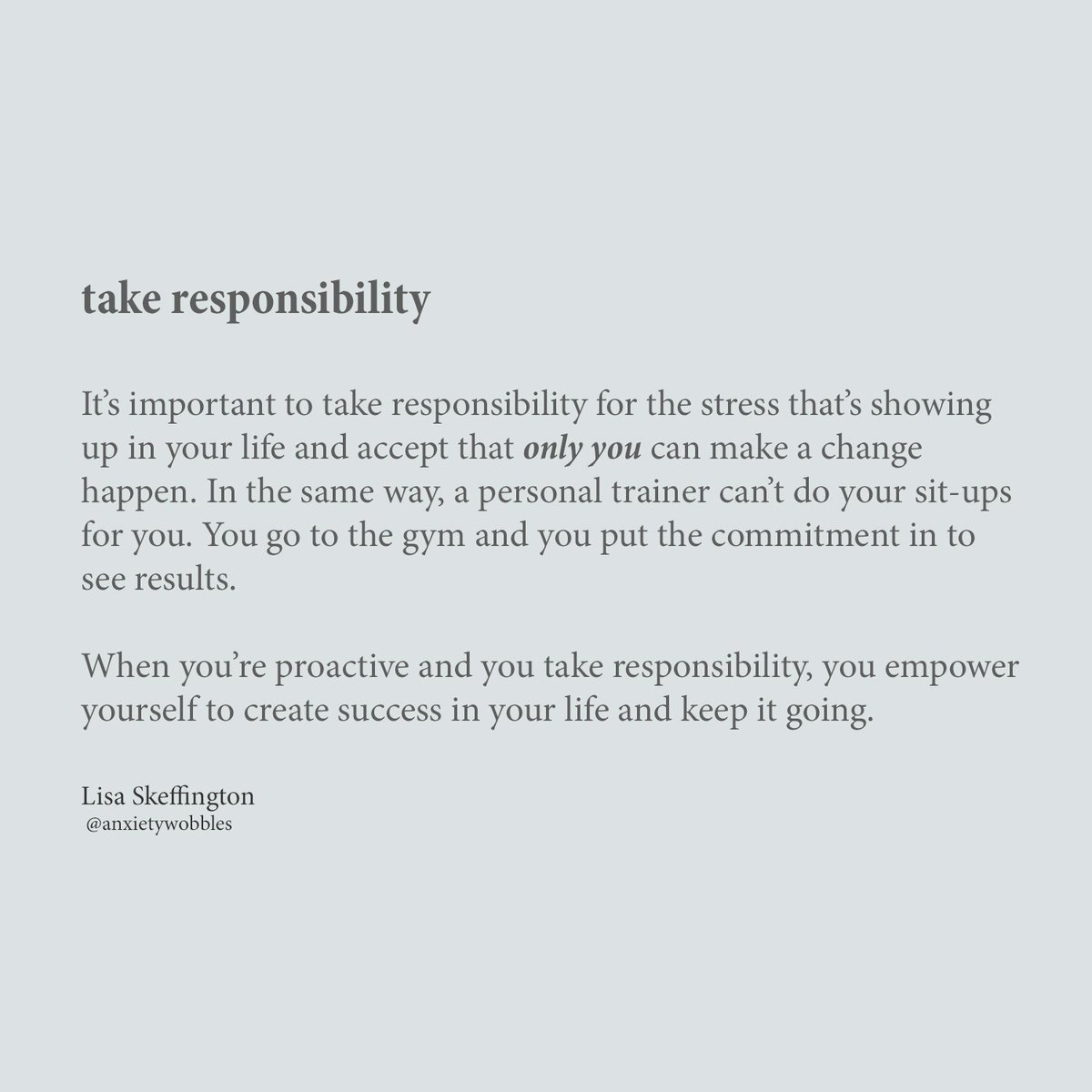 AnxietyWobbles's tweet photo. It’s an empowering moment when you fully grasp the idea that it is only your mind that is keeping you stuck in your stress right now. The moment you commit to owning responsibility for your part in making positive change happen, your success is guaranteed.
https://t.co/SY8SwzLTD5 https://t.co/p3GiAguSMM