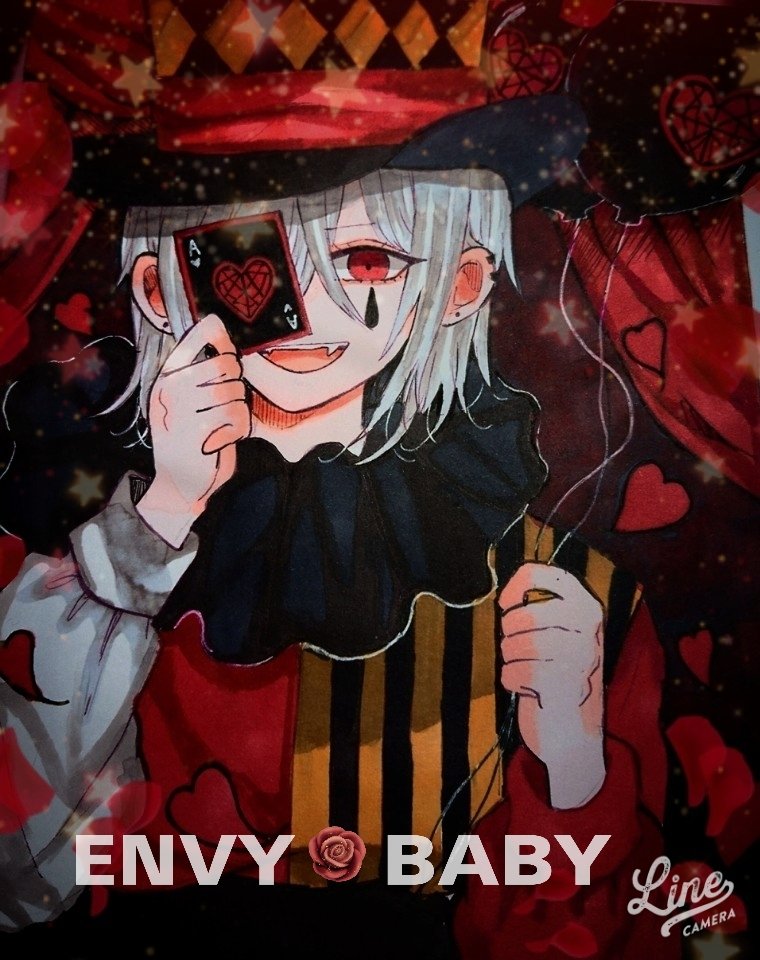 エンヴィーベイビー 乙女解剖 劣等上等 テレキャスタービーボーイ 歌 ももうさぎ 水彩とコピックのイラスト