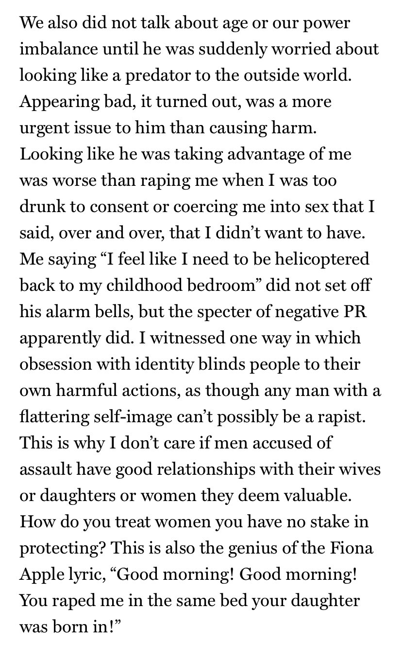 iana murray on X: "tw // sexual assault, rape an incredible piece from  tavi. i was particularly struck by this passage. i was on vw tumblr when  ezra and tavi were dating