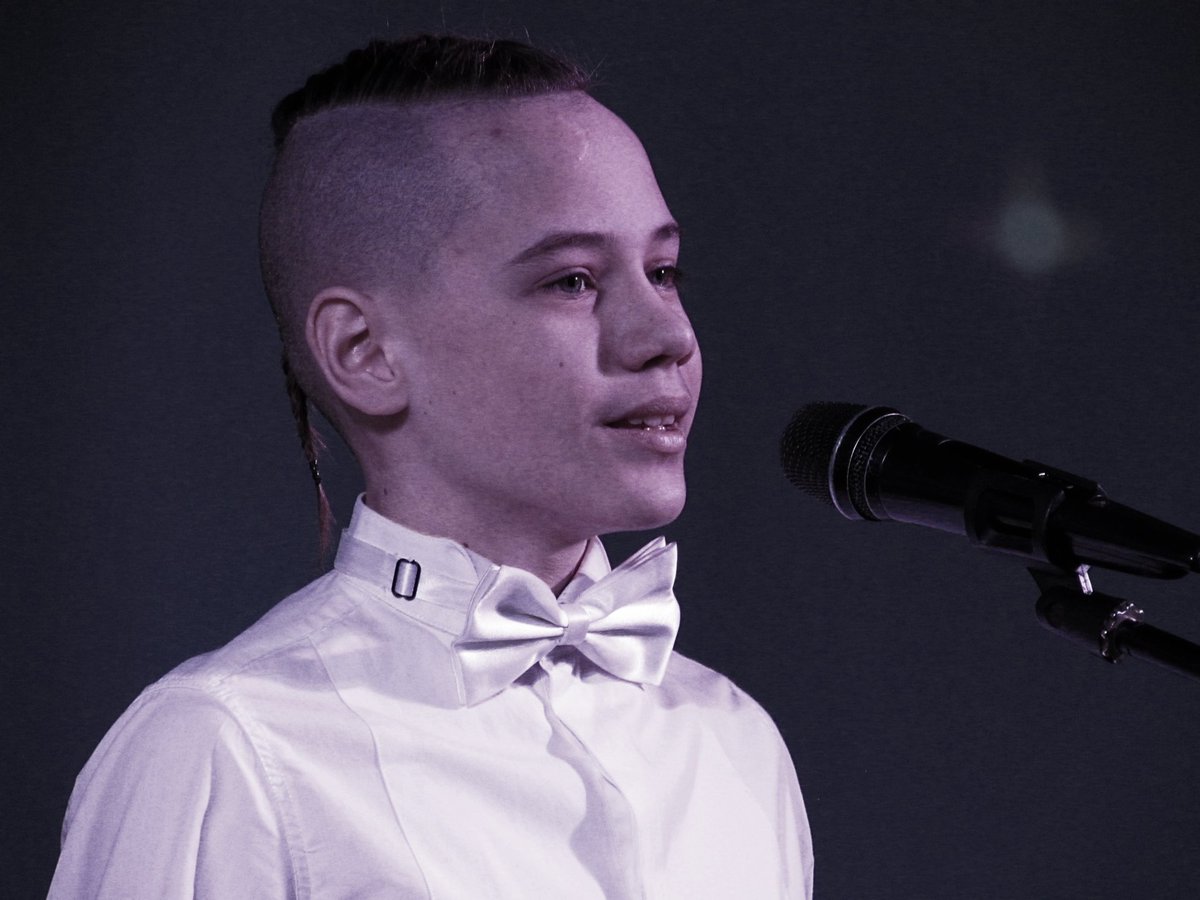 На награждении участников профессионального конкурса Арктур. Читаю о звёздах ...