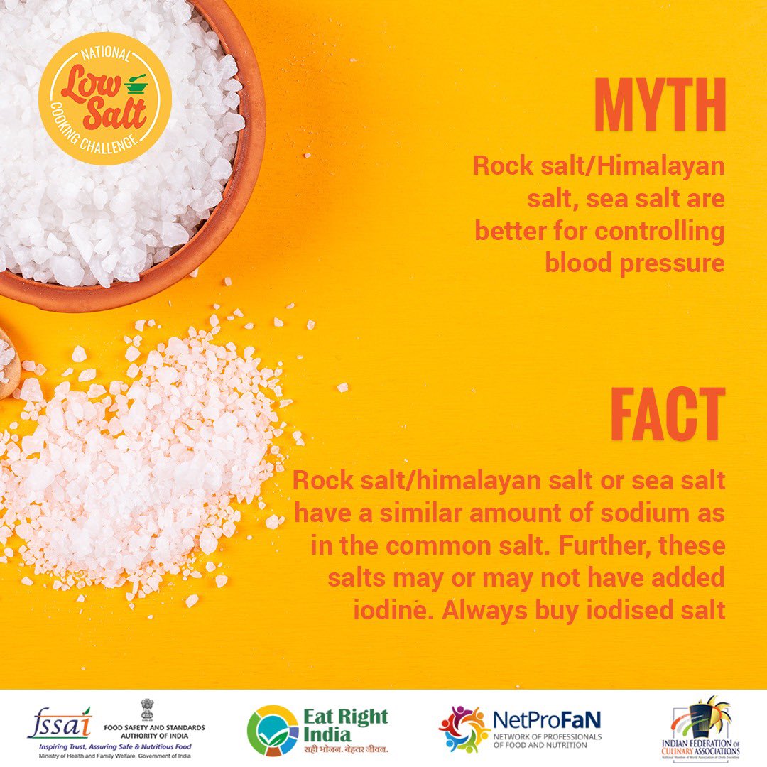 FSSAI on Twitter "Did you know rock salt/ Himalayan salt or sea salt