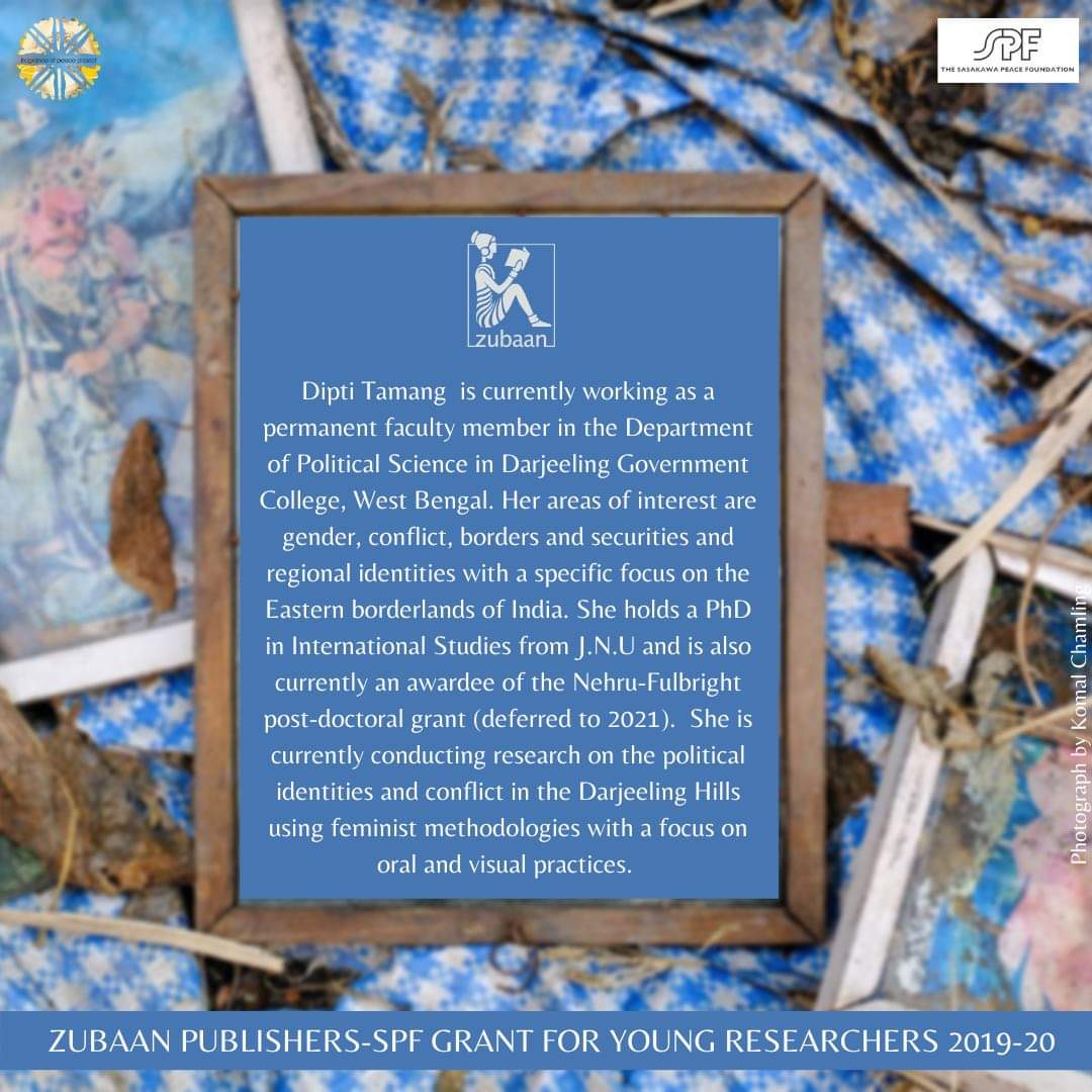 ZubaanBooks's tweet photo. Hello! As a part of #WednesdaysForWomensHistories, today we present the seventh paper from the theme of #Memory. Written by Dipti Tamang (@Dipti24753969), the paper is titled, 'Women and the Ethnic Conflict of Gorkhaland: Contesting History'. Read it here! https://t.co/DCN81Wcl3Q https://t.co/3MWraXyPHu