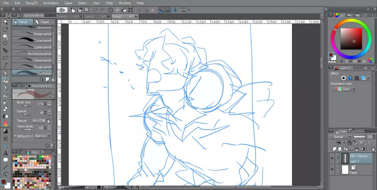 EnyPahm's tweet photo. I'm drawing scene "vampire bite the neck and drink blood", but when I look back it, I... 🤨🤨🤨 https://t.co/bO0Y9UDlY0
