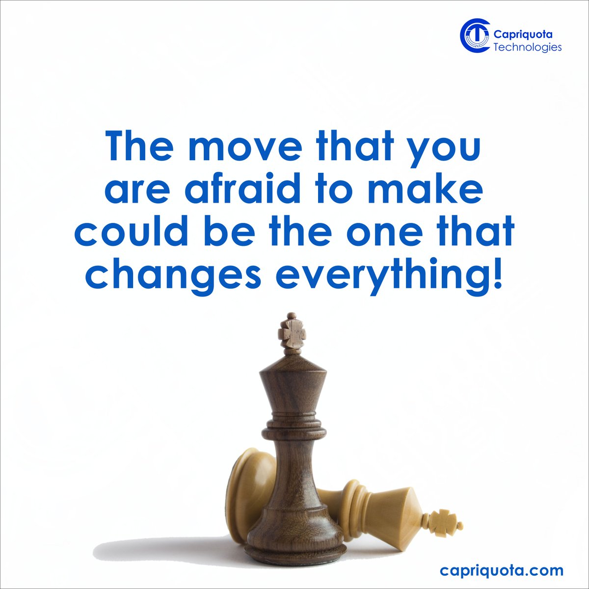 capriquota's tweet photo. The move that you're afraid to make could be the one that changes everything, when it feels scary to jump that is exactly when you should jump otherwise you end up staying in the same place your whole life.

#capriquota #takerisks #makeamove #makeitwork #justthinkit https://t.co/zB0uQ2tBS8