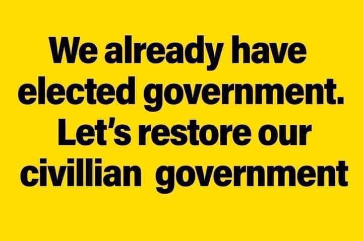 We are risking our lives everyday protesting against the Junta. If ASEASN agrees with them, we will never get out of the Military Regime. We hope that Indonesia and all ASEAN leaders will hear our voices and stand with the civilians of Myanmar. #WhatsHappeningInMyanmar #Feb24Coup