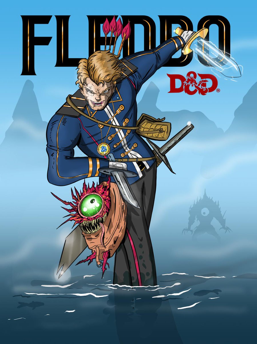 FromKeyboard's tweet image. One of my players @uxspace drew a few of the characters in our campaign #dungeonsanddragons #dnd Lost Mine of Phandelver. Meet Fleddo (Half-elf Rogue) and Namtab (Human Fighter)!