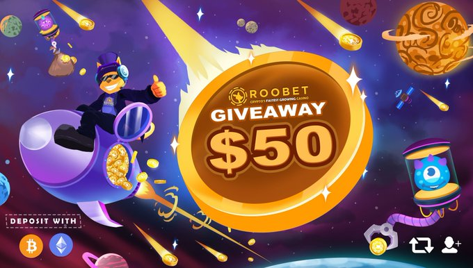 limitstream's tweet photo. 🎁 $50 GIVEAWAY 🎁

✅ Retweet + Like
✅ Follow me &amp; @Roobet
✅ Tag 2 Friends

Join: https://t.co/6yaHDpEnv7

Ends: 48h 🍀 https://t.co/J4YjowbUKR