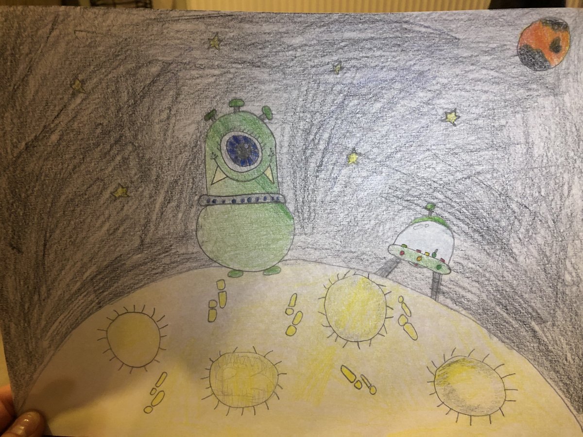 BellevuePrimary's tweet photo. Year 3 enjoyed their art activity during their Google Meet last week! #homeschooling2021 https://t.co/UDrOz1Sqpm