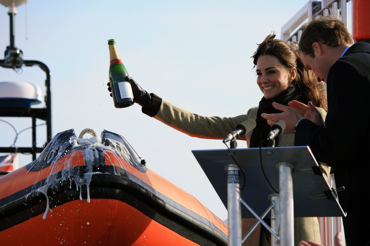 #OTD in 2011, Prince William and Catherine Middleton carried out their first official royal engagement as a couple at the dedication ceremony to <a href="/RNLITREARDDUR/">RNLI TREARDDUR BAY</a>'s Atlantic 85 lifeboat, a few months prior to their wedding.