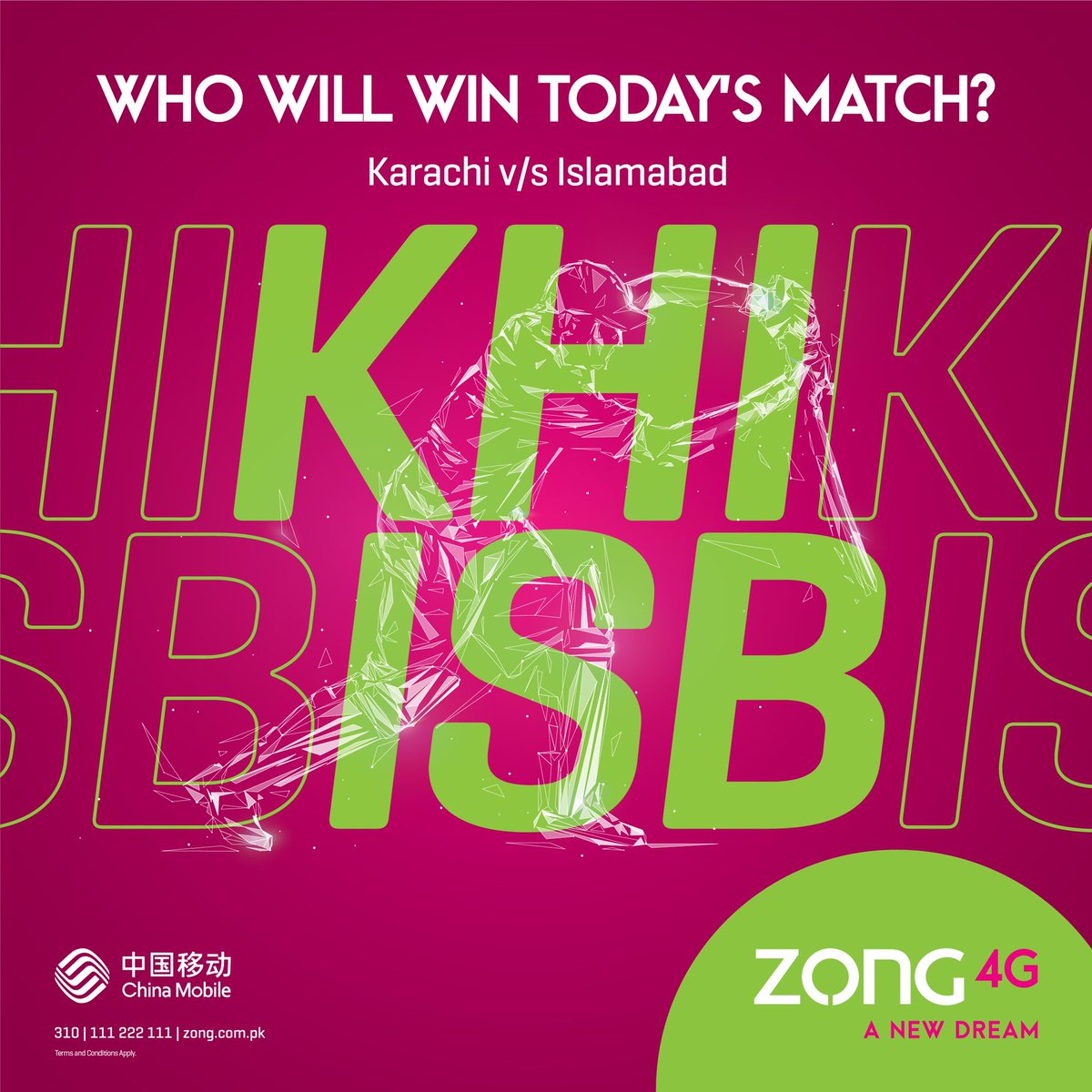 Zongers's tweet photo. Tonight at 7, Karachi will face Islamabad… Are you ready? #StreamCricket only on #PakistansNo1Network https://t.co/vKUw1e1Qnx