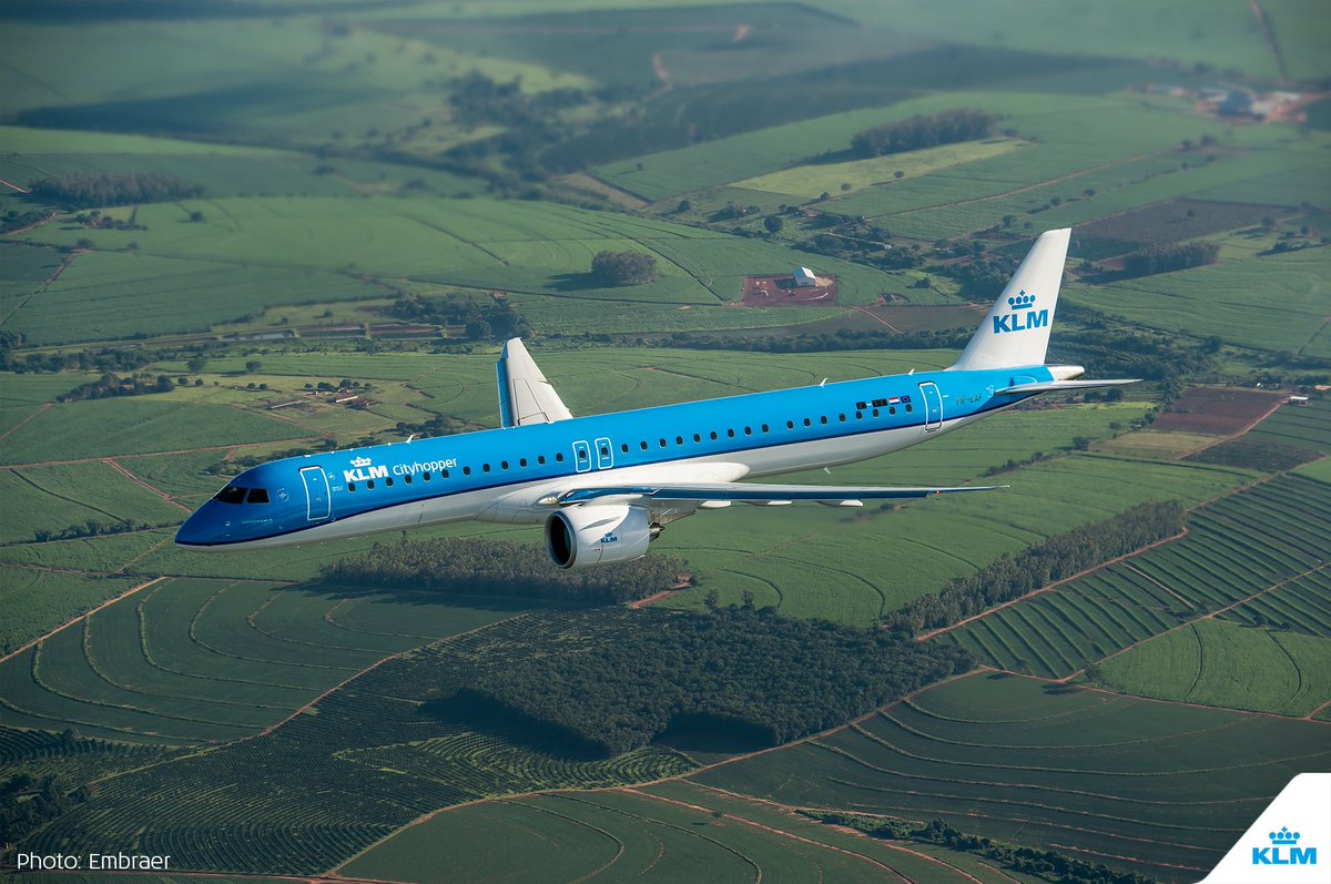 Our first brand new @Embraer 195-E2...it's coming! 👀 #KLM #Embraer #Aircraft